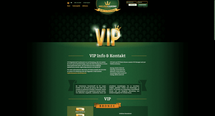 onlinecasino deutschland vip